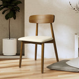 Levede 2x Dining Chairs Kitchen Chair Walnut-2006733277817344006