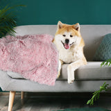 PaWz Dog Blanket Pet Cat Mat Puppy Warm Pink - Rear View