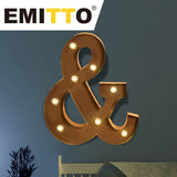 LED Metal Letter Lights Free Standing - Rear View