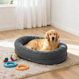 Pawz Orthopedic Plush Dog Bed Soft Washable Pet Bed Grey Cosy Cushion XXL Size-2011971117035687942