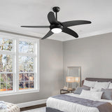 Spector 52'' Ceiling Fan LED Light DC Black-2018816901500768262