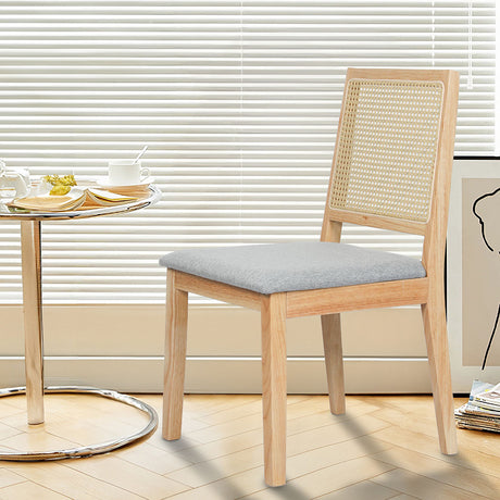 Levede 6XCane Dining Chair Rattan Armless Seat-2006732734734667782