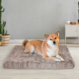 PaWz Dog Mat Pet Calming Bed Memory M Coffee Medium - Rear View