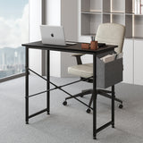 Levede Computer Desk Study Table with Storage Bag Home - Rear View