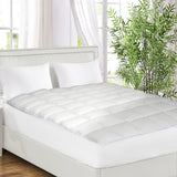 Dreamz Mattress Protector Luxury Topper Double - Rear View