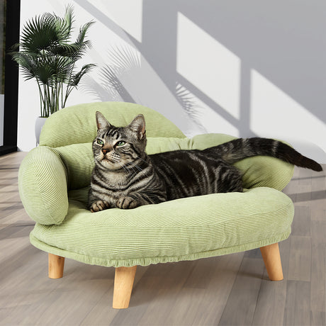 Pawz Elevated Pet Dog Cat Sofa Bed Couch XL Size Green-1954802453153189894