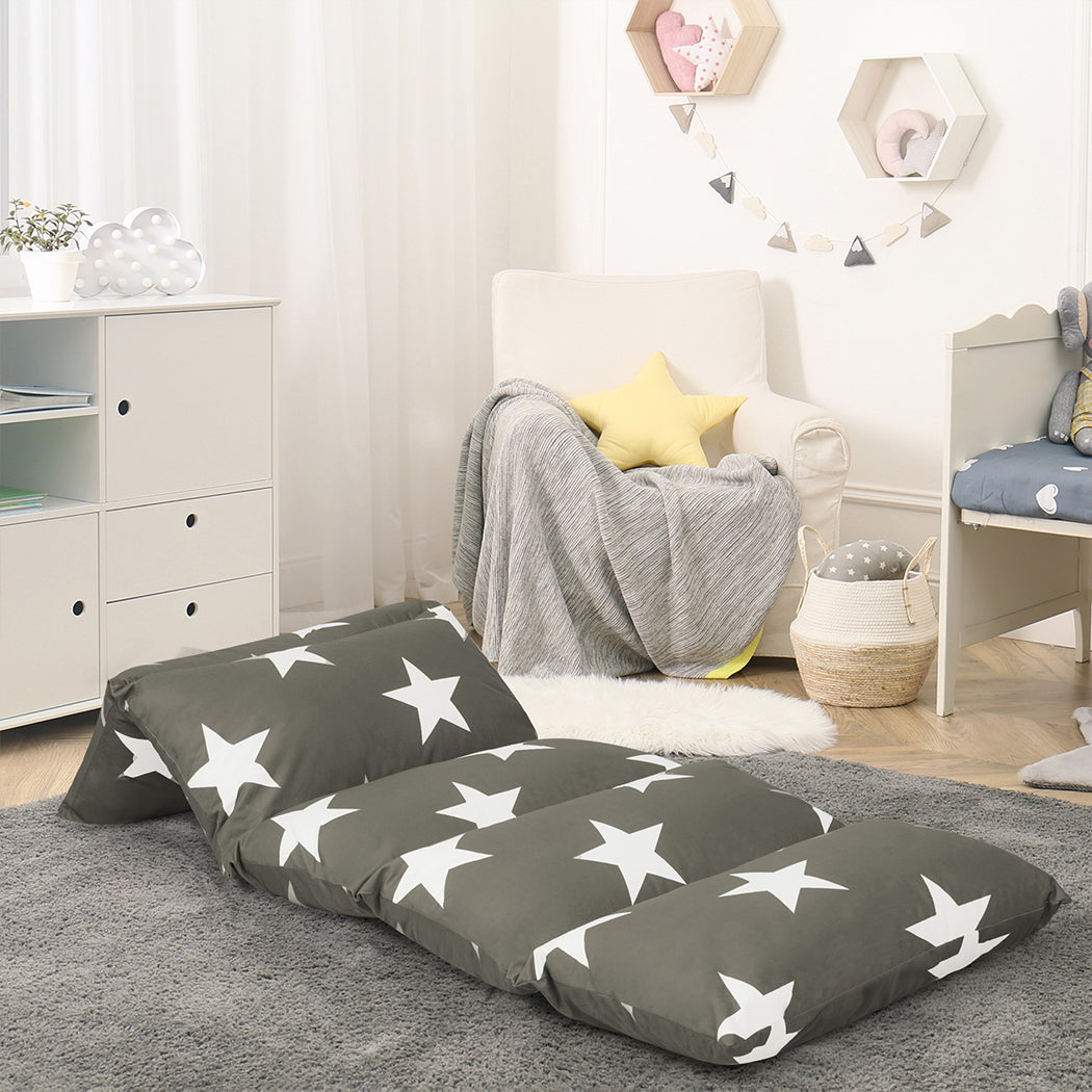 Dreamz Foldable Mattress Kids Pillow Dark grey Large-2018816839198576646