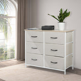 Levede Storage Cabinet Tower Chest Beige - Close-Up Angle