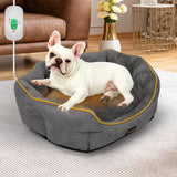 PaWz Electric Pet Heater Bed Heated S Grey Small - Rear View
