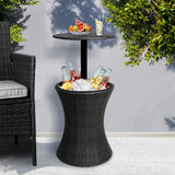 Levede Cooler Ice Bucket Table Bar Outdoor Black - Rear View