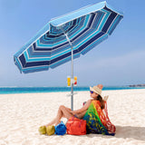 Mountview 2.2M Outdoor Beach Umbrellas Sand Blue - Rear View