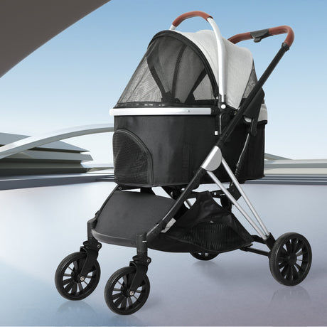 PaWz 4 Wheels Pet Stroller Dog Cat Pram-2018816887751839750