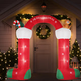 Santaco Christmas Inflatable Decor Stocking - Rear View