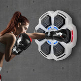 Centra Punching Box With 8OZ Boxing Glove Grey - Rear View