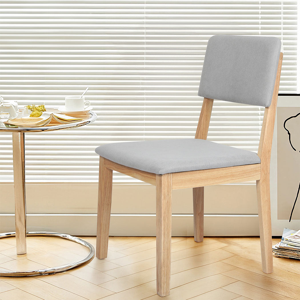 Levede Dining Chairs 4 Upholstered Kitchen Chair-2006732735632248838