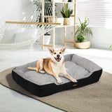 PaWz Pet Bed Dog Beds Bedding Mattress L Black Large - Rear View