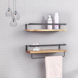 Levede Floating Shelf Brackets Wall - Close-Up Angle