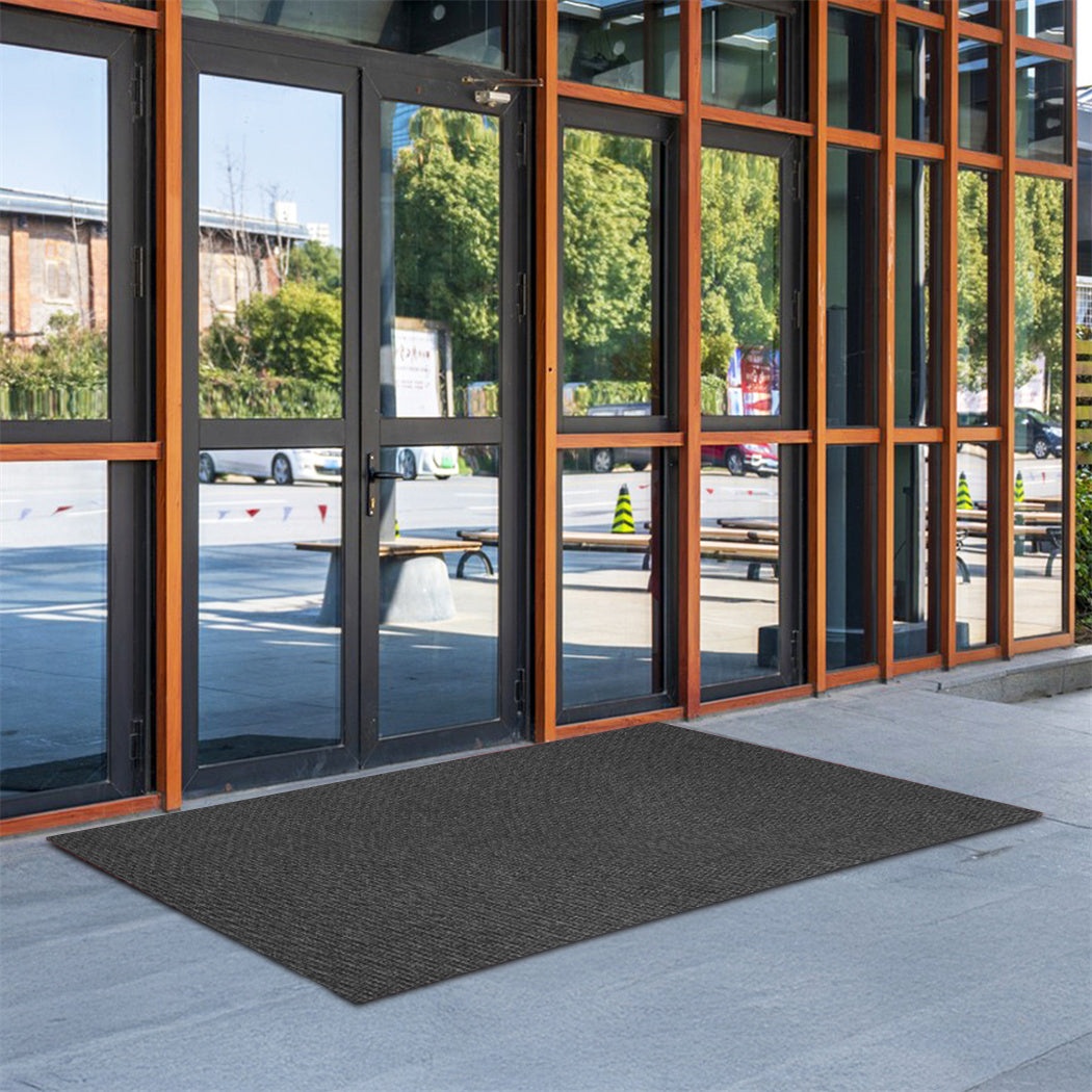 Marlow Extra Large Floor Rug Outdoor 90cm x 305cm Grey-2006732691143266310
