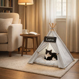 Pawz Pet Tent Dog Bed Tent Washable Tent Bed Cushion - Rear View