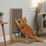 Pawz Cat L-Shaped Scratching Cardboard - Rear View