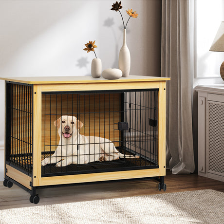 PaWz Wooden Wire Dog Kennel Side End XL X-Large-2018816913962045446