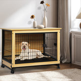 PaWz Wooden Wire Dog Kennel Side End XL X-Large - Rear View