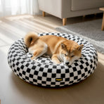 Pawz Circular Plush Dog Cosy Bed Calming Pet Plush Bed-2018816648131252230