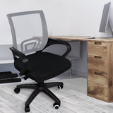 Levede Office Chair Gaming Computer Grey - Rear View