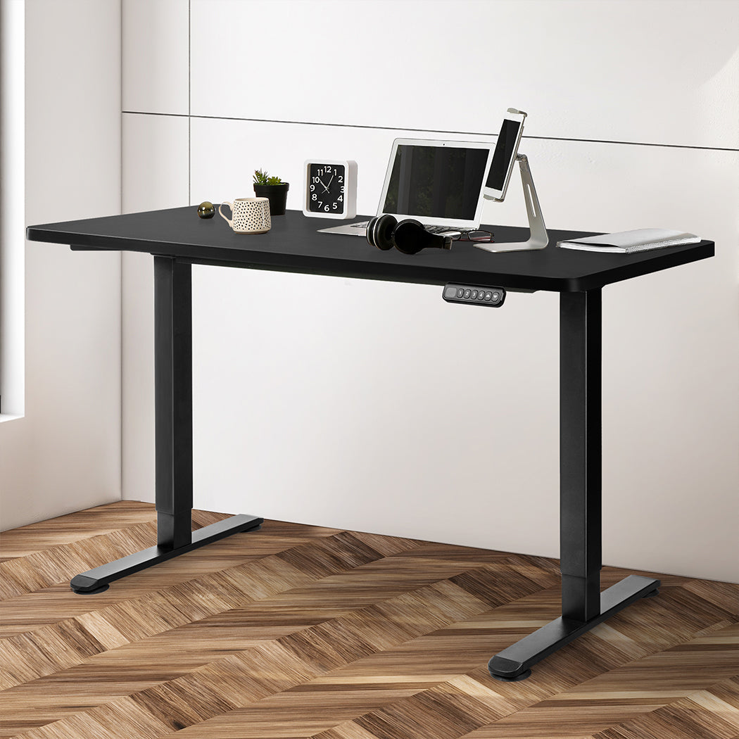 Levede Motorised Standing Desk Adjustable 120cm Black 800x 1.5MM-2006733290278621190