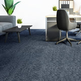 Marlow 20x Carpet Tiles 5m2 Box Heavy Blue - Close-Up Angle