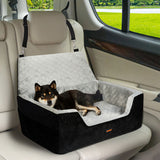 Pawz Dog Car Booster Seat Belt Pet Safe Protector Travel Bed - Rear View