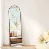 Yezi 165X60CM Full Length Mirror Wall Mounted Mirror Black - Rear View