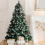 SANTACO Christmas Tree Snow Flocked 1.5M - Rear View