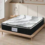 Dreamz 7 Zone Pocket Spring Mattress Medium Firm Queen - Rear View
