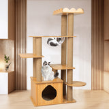 PaWz Cat Tree Scratching Post Scratcher - Rear View