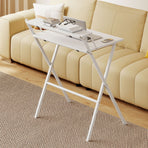 Levede Foldable Computer Desk Office Study Desk White-2011971108894543878