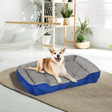 PaWz Pet Bed Dog Beds Bedding Mattress L Navy Large - Rear View
