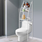 Dutxa 3 Tier Over Toilet Storage Shelf White - Rear View