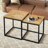Levede 2PCS Nesting Coffee Tables - Close-Up Angle