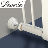 Levede Baby Safety Gate Wall Bumper White - Rear View
