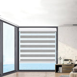 Marlow Blackout Zebra Roller Blind Curtains 180x210 Grey - Rear View