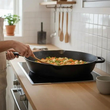 Toque Non Stick Frying Pan Cast Iron Steak Skillet-2011971113650884614