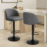Levede Rolling  Bar Stool - Rear View