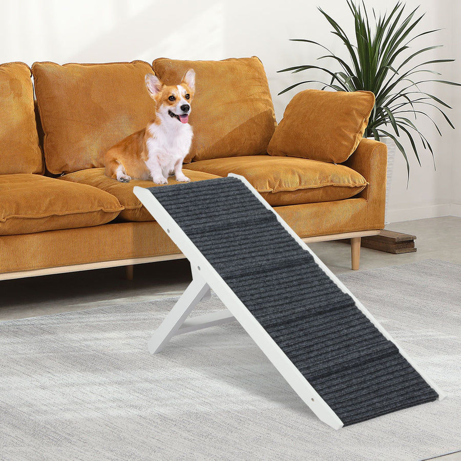 PaWz Adjustable Dog Ramp Height Stair White-2006732982412513286