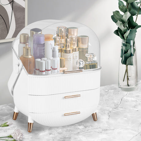 Makeup Organizer Case Drawer Portable White-2006733282275889158