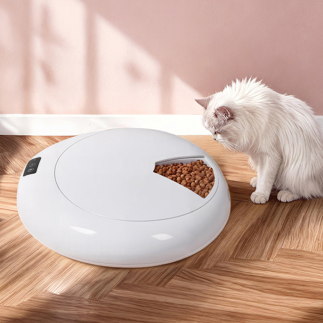 Pawz 6 Meals Automatic Timer Pet Smart Chilled Feeder-2018816718100631558