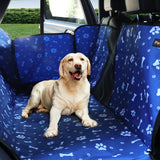 PaWz Pet Back Car Seat Cover Hammock Blue - Rear View