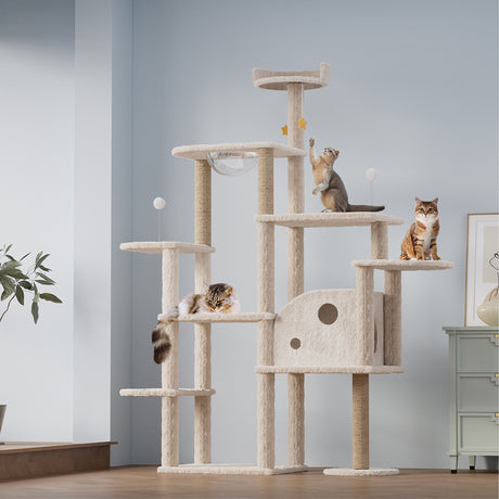 Pawz Cat Tree Tower Large Scratcher Condo House 172cm-2006732708239249414