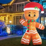 Santaco Christmas Inflatable Gingerbread - Rear View