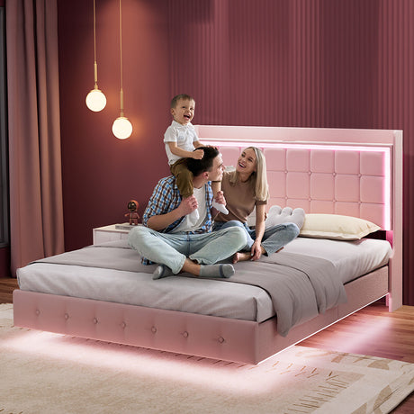 Levede Double Floating Bed Frame-2006732862237315078